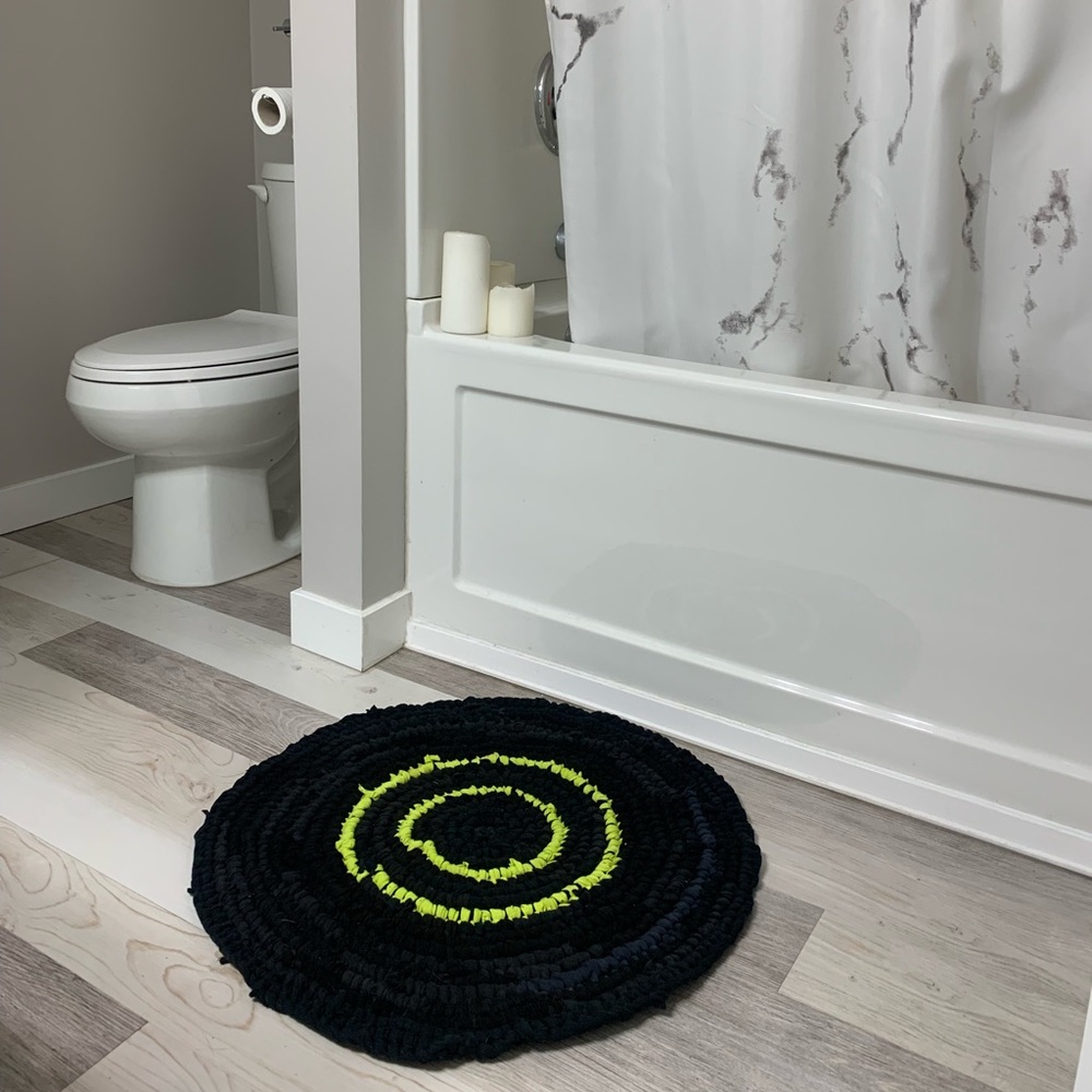Handmade "Rag" Rug, Bath Mat